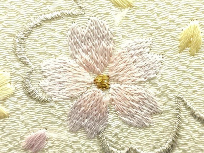 平和屋着物●和装小物　和装バッグ　ハンドバッグ　刺繍　花柄　金銀糸　マグネット式　逸品　AABJ7322ay