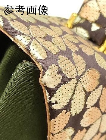 平和屋着物●和装小物　和装バッグ　金鷲本舗 東京謹製 キンワシ印　ハンドバッグ　花柄　金糸　逸品　AABJ7323ay