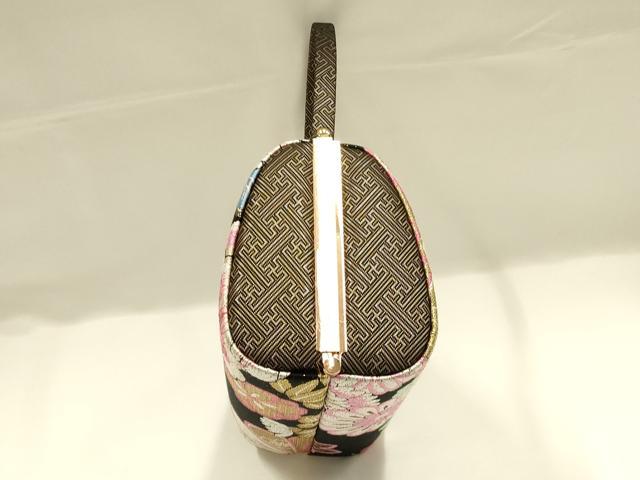 平和屋着物●和装小物　和装バッグ　ハンドバッグ　振袖用　花柄　菊　金糸　逸品　AABJ7324ay