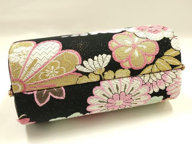 平和屋着物●和装小物　和装バッグ　ハンドバッグ　振袖用　花柄　菊　金糸　逸品　AABJ7324ay