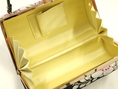 平和屋着物●和装小物　和装バッグ　ハンドバッグ　振袖用　花柄　菊　金糸　逸品　AABJ7324ay