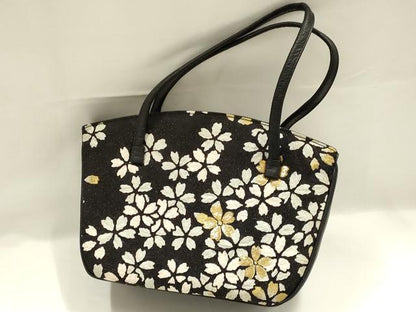 平和屋着物●和装小物　和装バッグ　ハンドバッグ　絞り　花柄　金通し地　金彩　逸品　AABJ7325ay