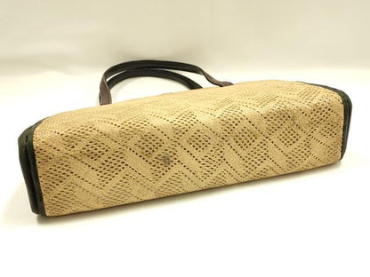 平和屋着物●和装小物　和装バッグ　ハンドバッグ　パナマ　網代　逸品　AABJ7328ay