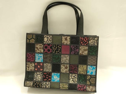 平和屋着物●和装小物　和装バッグ　印傳　ハンドバッグ　トートバッグ　マグネット式　逸品　AABJ7330ay