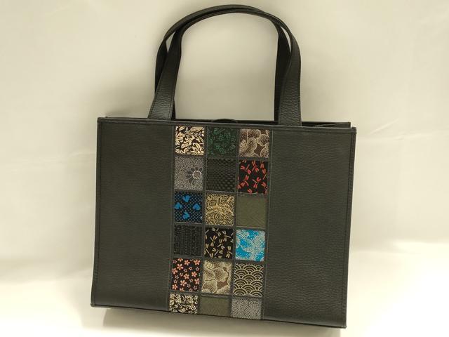 平和屋着物●和装小物　和装バッグ　印傳　ハンドバッグ　トートバッグ　マグネット式　逸品　AABJ7330ay