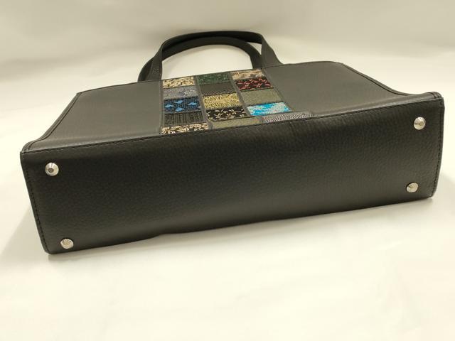 平和屋着物●和装小物　和装バッグ　印傳　ハンドバッグ　トートバッグ　マグネット式　逸品　AABJ7330ay