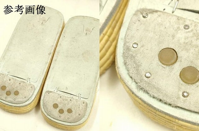 平和屋着物●男性　和装小物　草履　畳表　花緒:白　逸品　AABJ7353ay