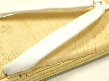 平和屋着物●男性　和装小物　草履　畳表　花緒:白　逸品　AABJ7353ay