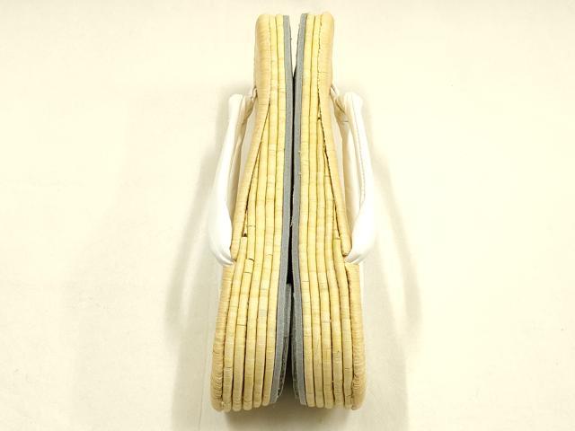 平和屋着物●男性　和装小物　草履　畳表　花緒:白　逸品　AABJ7353ay