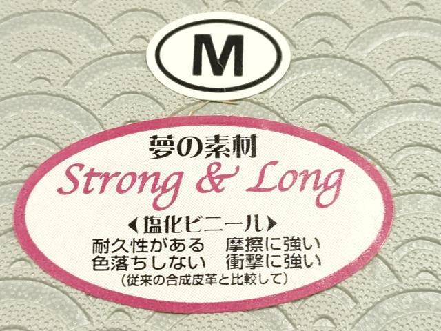 平和屋着物●和装小物　和装草履　刺繍　花柄　金糸　Mサイズ　逸品　未使用　AABJ7374ay