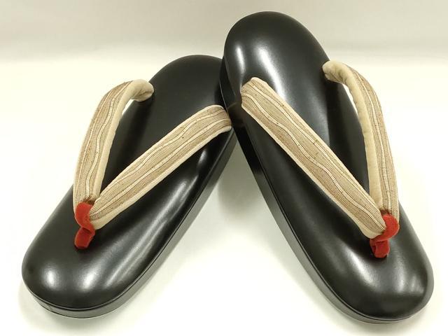 平和屋着物●和装小物　和装草履　鼻緒:ベージュ　逸品　未使用　AABJ7375ay