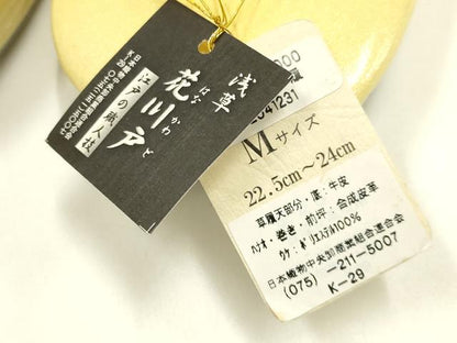 平和屋着物●和装小物　和装草履　浅草 花川戸　螺鈿　Mサイズ　逸品　未使用　AABJ7376ay