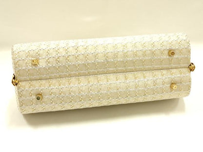 平和屋着物●和装小物　和装バッグ　ハンドバッグ　格子　金銀糸　逸品　AABJ7379ay