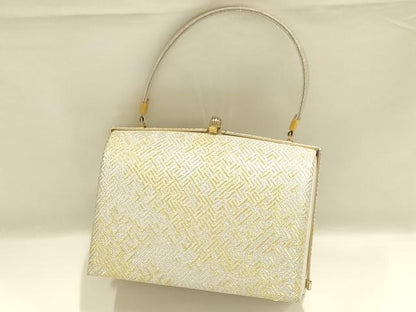 平和屋着物●和装小物　和装バッグ　ハンドバッグ　金銀糸　逸品　AABJ7380ay