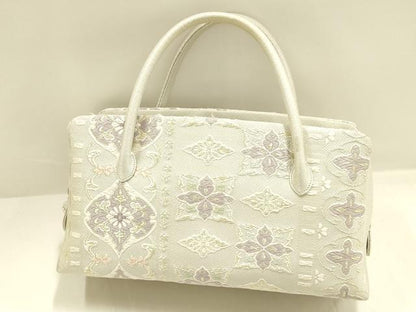 平和屋着物●和装小物　和装バッグ　伊と忠　ハンドバッグ　利休バッグ　花間道　金糸　逸品　AABJ7386ay