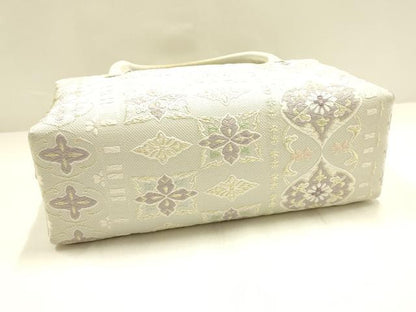 平和屋着物●和装小物　和装バッグ　伊と忠　ハンドバッグ　利休バッグ　花間道　金糸　逸品　AABJ7386ay