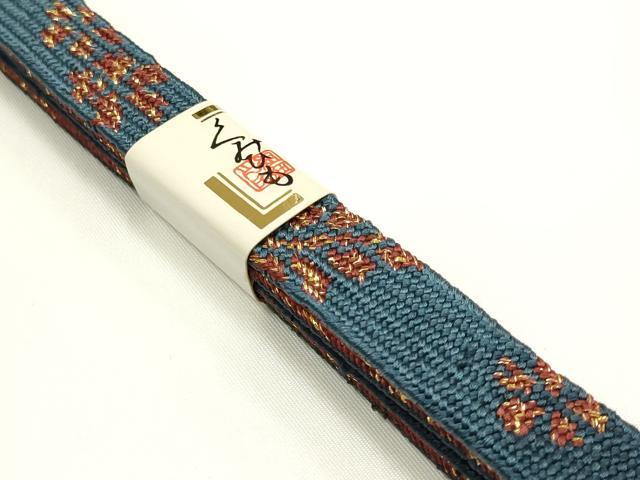 平和屋着物▼和装小物　上質な帯締め　高麗組 綾出し　金糸　暈し　逸品　未使用　AABJ7390ay