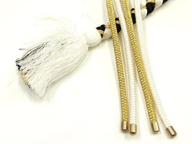 平和屋着物●和装小物　振袖用帯締め　装飾　飾り玉　金糸　逸品　AABJ7395ay