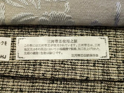 平和屋着物●両面全通柄袋帯　枝垂れ花文　正絹　逸品　未使用　AABJ7406sx