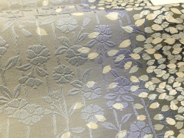 平和屋着物●両面全通柄袋帯　枝垂れ花文　正絹　逸品　未使用　AABJ7406sx