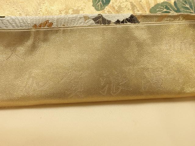 平和屋着物●西陣　とみや織物謹製　六通柄袋帯　唐織　彩華流豊文　加賀浪漫　金糸　引箔　正絹　逸品　AABJ7408sx