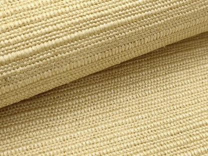 平和屋着物●八寸名古屋帯　信州紬　色無地　浅黄色　正絹　逸品　未使用　AABJ7420sx