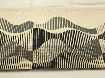 平和屋着物●つけ帯　変わり間道　正絹　逸品　AABJ7421sx