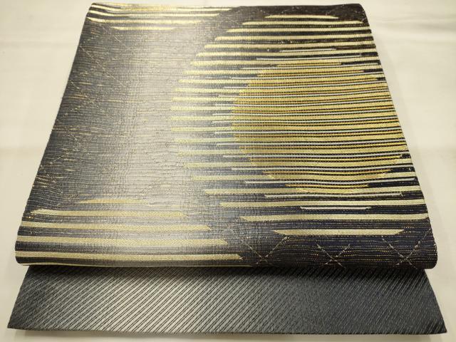 平和屋着物●六通柄袋帯　丸文　金糸　正絹　逸品　AABJ7422sx