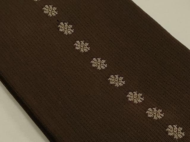 平和屋着物●男性　本場筑前博多織　角帯　花間道　正絹　逸品　AABJ7452sx