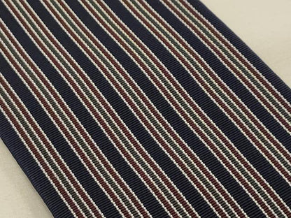 平和屋着物●男性　本場筑前博多織　角帯　間道　証紙付き　正絹　逸品　AABJ7453sx