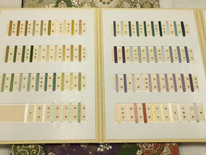 平和屋着物●全通柄袋帯　唐織　裂取花鳥文　冊子付　正絹　逸品　未使用　AABJ7472sx