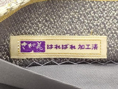 平和屋着物●本加賀友禅作家　松島由美監修　六通柄袋帯　唐織　草花文　金糸　さが美扱い　正絹　逸品　AABJ7487sx