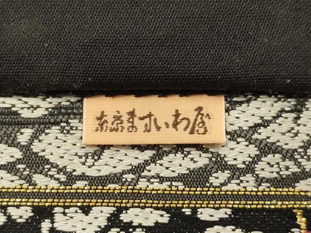 平和屋着物●六通柄袋帯　唐織　枝垂れ花唐草文　金銀糸　ますいわ屋扱い　正絹　逸品　AABJ7493sx