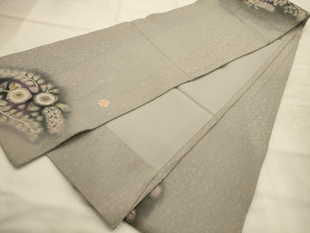 平和屋着物●太鼓柄袋帯　作家物　辻が花　絞り　金通し地　正絹　逸品　AABJ7508sx