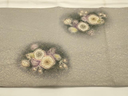 平和屋着物●太鼓柄袋帯　作家物　辻が花　絞り　金通し地　正絹　逸品　AABJ7508sx
