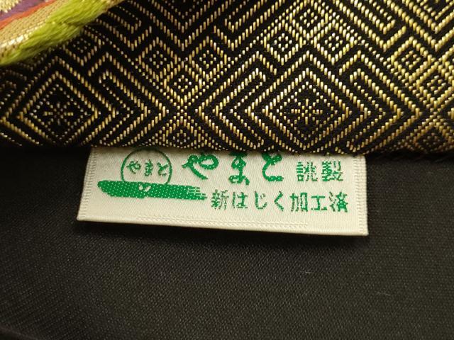 平和屋着物●六通柄袋帯　唐織　舞花文　金糸　やまと誂製　正絹　逸品　AABJ7515sx