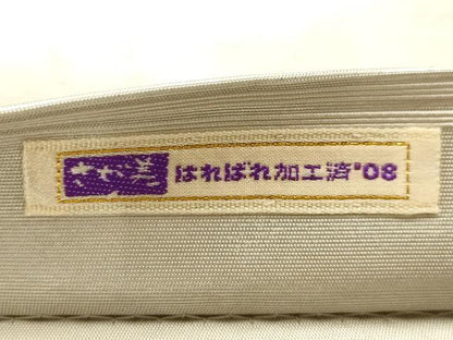 平和屋着物●友禅作家　大槻純　太鼓柄袋帯　螺鈿　龍　金彩　引箔　さが美扱い　正絹　逸品　AABJ7525sx