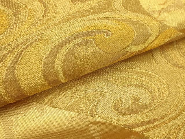 平和屋着物●西陣　川島織物　六通柄　本袋帯　流水文　金糸　正絹　逸品　AABJ7538sx
