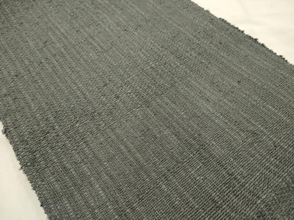 平和屋着物●八寸名古屋帯 紬地 灰色 正絹 逸品 AABJ7554sx