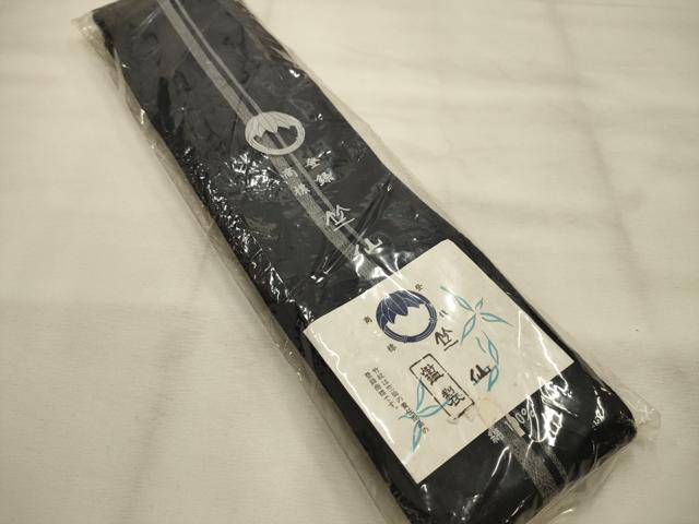 平和屋着物●男性　笠仙　角帯　間道　綿　逸品　AABJ7562sx
