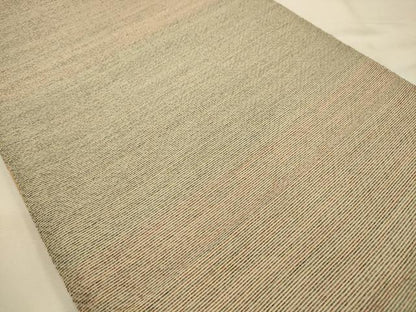 平和屋着物●両面六通柄袋帯　七宝花文　横段文　金糸　正絹　逸品　AABJ7577sx