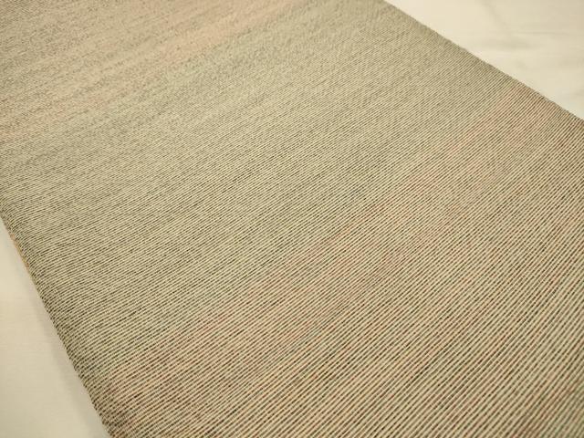 平和屋着物●両面六通柄袋帯　七宝花文　横段文　金糸　正絹　逸品　AABJ7577sx