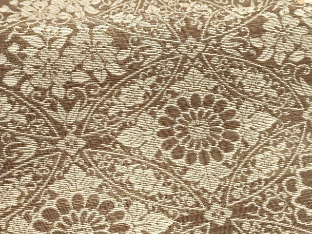 平和屋着物●両面六通柄袋帯　七宝花文　横段文　金糸　正絹　逸品　AABJ7577sx