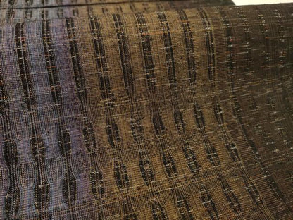 平和屋着物●全通柄袋帯　間道　正絹　逸品　AABJ7588sx