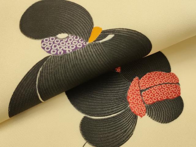 平和屋着物●塩瀬 九寸名古屋帯 作家物 かつら 正絹 逸品 AABJ7606sx
