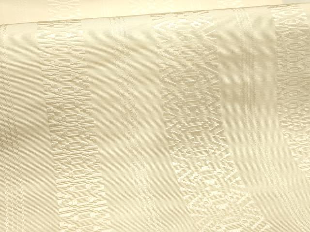 平和屋着物●博多織　八寸名古屋帯　献上　鳥の子色　AABJ7608sx