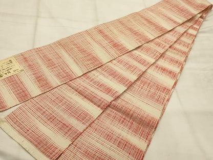 平和屋着物●半幅帯　江戸袖　格子　正絹　逸品　AABJ7612sx