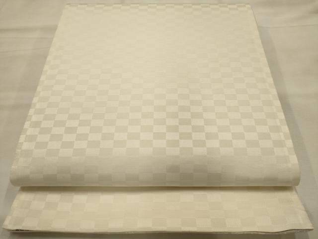 平和屋着物●両面　全通柄袋帯　幾何学文様　正絹　逸品　AABJ7633sx