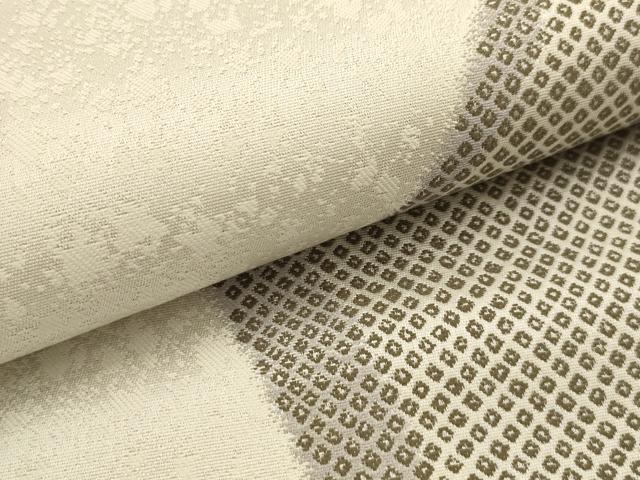 平和屋着物●両面　全通柄袋帯　幾何学文様　正絹　逸品　AABJ7633sx