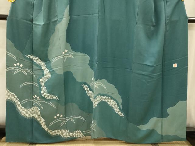 平和屋着物■訪問着　作家物　絞り　道長露芝文　正絹　逸品　AABJ7659sx